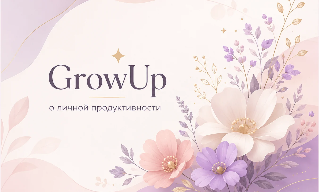 GrowUp — пространство для личной продуктивности